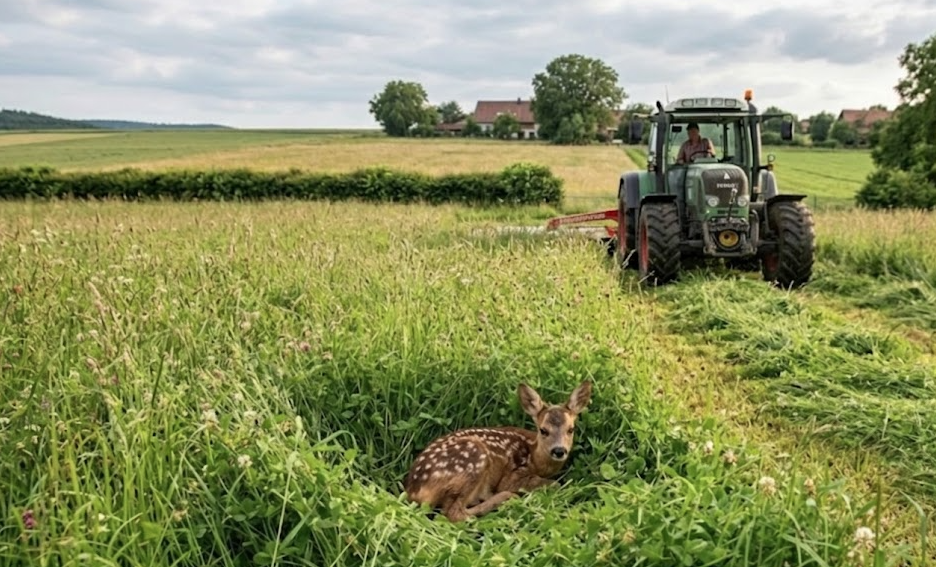 Rehkitz im Gras – versteckt und gefährdet